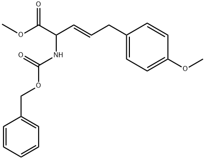 2-CBZ-AMINO-5-(4-METHOXYPHENYL)PENT-3-ENOIC ACID METHYL ESTER Struktur