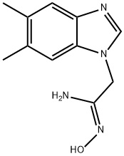 (1Z)-2-(5,6-DIMETHYL-1H-BENZIMIDAZOL-1-YL)-N'-HYDROXYETHANIMIDAMIDE Struktur