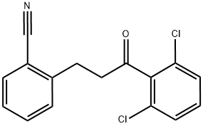 3-(2-CYANOPHENYL)-2',6'-DICHLOROPROPIOPHENONE Struktur