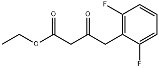 4-(2,6-DIFLUORO-PHENYL)-3-OXO-BUTYRIC ACID ETHYL ESTER Struktur