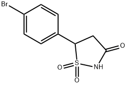 5-(4-BROMOPHENYL)-1,1-DIOXIDOISOTHIAZOLIDIN-3-ONE Struktur