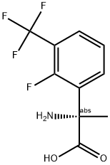 (2S)-2-AMINO-2-[2-FLUORO-3-(TRIFLUOROMETHYL)PHENYL]PROPANOIC ACID Struktur