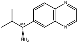 (1R)-2-METHYL-1-QUINOXALIN-6-YLPROPYLAMINE Struktur