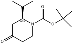 (2S)-2-ISOPROPYL-4-OXOPIPERIDINE, N-BOC PROTECTED Struktur