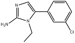 5-(3-CHLORO-PHENYL)-1-ETHYL-1H-IMIDAZOL-2-YLAMINE Struktur