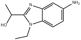 1-(5-AMINO-1-ETHYL-1H-BENZOIMIDAZOL-2-YL)-ETHANOL Struktur