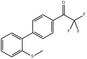 4'-(2-METHYLTHIOPHENYL)-2,2,2-TRIFLUOROACETOPHENONE Struktur