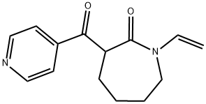 3-(PYRIDINE-4-CARBONYL)-1-VINYL-AZEPAN-2-ONE Struktur