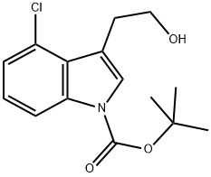 N-BOC-4-CHLOROTRYPTOPHOL Struktur