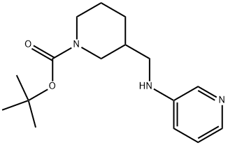 1-BOC-3-(PYRIDIN-3-YLAMINOMETHYL)-PIPERIDINE Struktur