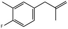 3-(4-FLUORO-3-METHYLPHENYL)-2-METHYL-1-PROPENE Struktur