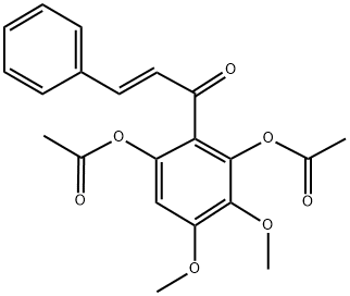 ACETIC ACID 3-ACETOXY-5,6-DIMETHOXY-2-[(E)-(3-PHENYLACRYLOYL)]-PHENYL ESTER Struktur