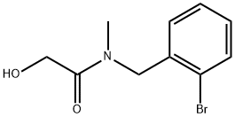 N-(2-BROMOBENZYL)-2-HYDROXY-N-METHYLACETAMIDE Struktur