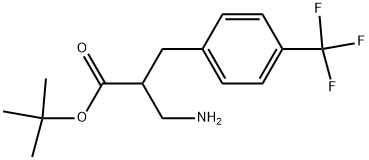 2-AMINOMETHYL-3-(4-TRIFLUOROMETHYL-PHENYL)-PROPIONIC ACID TERT-BUTYL ESTER Struktur