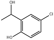 4-CHLORO-2-(1-HYDROXYETHYL)PHENOL Struktur