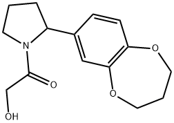 2-[2-(3,4-DIHYDRO-2H-1,5-BENZODIOXEPIN-7-YL)PYRROLIDIN-1-YL]-2-OXOETHANOL Struktur