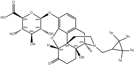 NALTREXONE-3-GLUCURONIDE-D4 Struktur