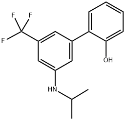 3'-ISOPROPYLAMINO-5'-TRIFLUOROMETHYL[1,1'-BIPHENYL]-2-OL Struktur