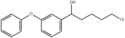 5-CHLORO-1-(3-PHENOXYPHENYL)-1-PENTANOL Struktur