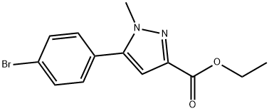 ETHYL 5-(4-BROMOPHENYL)-1-METHYL-1H-PYRAZOLE-3-CARBOXYLATE Struktur