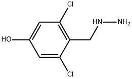 2,6-DICHLORO-4-HYDROXY-BENZYL-HYDRAZINE Struktur