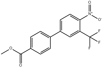 METHYL 4'-NITRO-3'-(TRIFLUOROMETHYL)[1,1'-BIPHENYL]-4-CARBOXYLATE Struktur