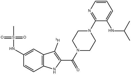 DELAVIRDINE, [3H]- Struktur