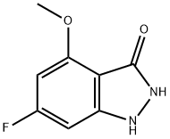 6-FLUORO-3-HYDROXY-4-METHOXYINDAZOLE Struktur