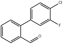 4'-CHLORO-3'-FLUORO[1,1'-BIPHENYL]-2-CARBALDEHYDE Struktur