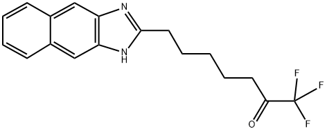 2-(6-OXO-7,7,7-TRIFLUOROHEPTYL)NAPHTO-[2,3-D]-IMIDAZOLE Struktur