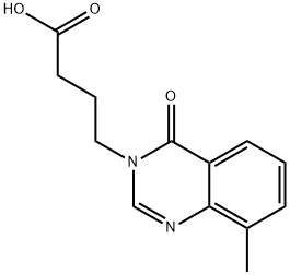 4-(8-METHYL-4-OXOQUINAZOLIN-3(4H)-YL)BUTANOIC ACID Struktur