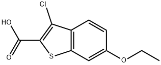 3-CHLORO-6-ETHOXY-1-BENZOTHIOPHENE-2-CARBOXYLIC ACID Struktur