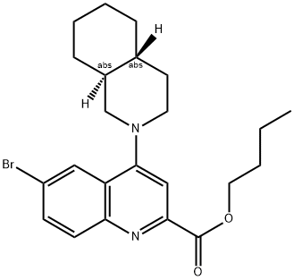 BUTYL 6-BROMO-4-((4AR,8AS)-OCTAHYDROISOQUINOLIN-2(1H)-YL)QUINOLINE-2-CARBOXYLATE Struktur