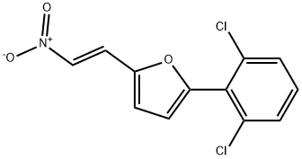 2-(2,6-DICHLORO-PHENYL)-5-(2-NITRO-VINYL)-FURAN Struktur