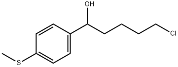 5-CHLORO-1-(4-METHYLTHIOPHENYL)-1-PENTANOL Struktur