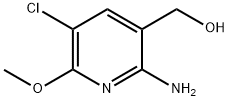 (2-AMINO-5-CHLORO-6-METHOXYPYRIDIN-3-YL)METHANOL Struktur