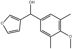 3,5-DIMETHYL-4-METHOXYPHENYL-(3-FURYL)METHANOL Struktur