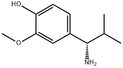 4-((1S)-1-AMINO-2-METHYLPROPYL)-2-METHOXYPHENOL Struktur