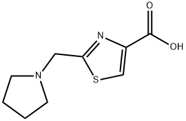 2-PYRROLIDIN-1-YLMETHYL-THIAZOLE-4-CARBOXYLIC ACID Struktur