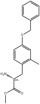 METHYL (2R)-2-AMINO-3-[2-METHYL-4-(PHENYLMETHOXY)PHENYL]PROPANOATE Struktur