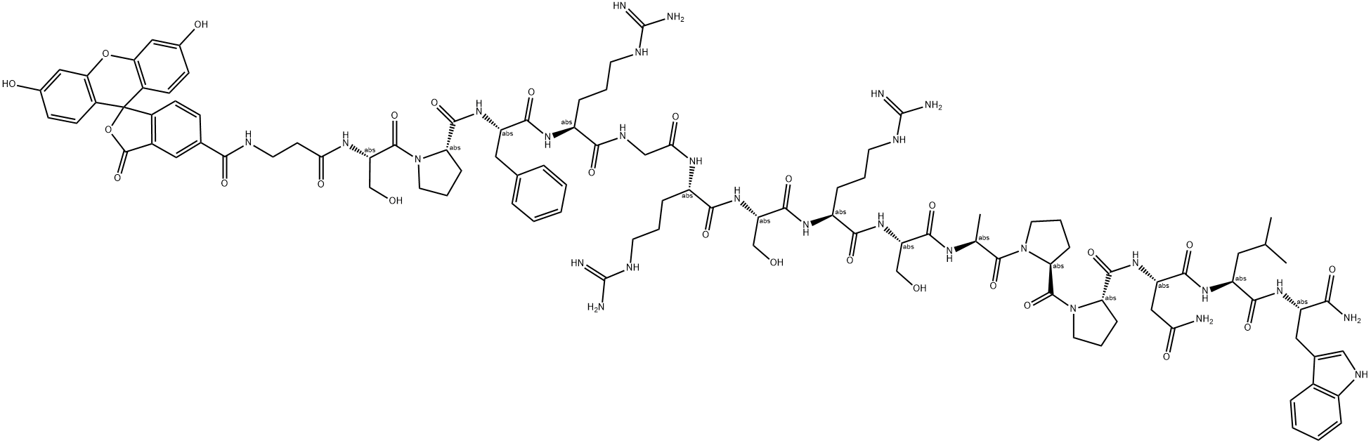 BCL-ASSOCIATED DEATH PROMOTER (128-142) FLUOREO SAPIEMIDE [MUS MUSCULUS] Struktur