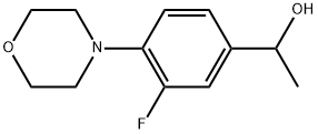 1-(3-FLUORO-4-MORPHOLIN-4-YLPHENYL)ETHANOL Struktur