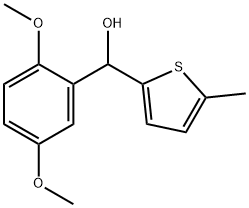 2,5-DIMETHOXYPHENYL-(5-METHYL-2-THIENYL)METHANOL Struktur