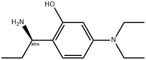 2-((1R)-1-AMINOPROPYL)-5-(DIETHYLAMINO)PHENOL Struktur