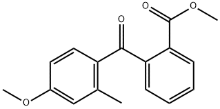 METHYL 2-(4-METHOXY-2-METHYLBENZOYL)BENZOATE Struktur