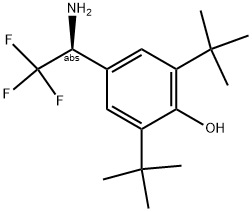 4-((1S)-1-AMINO-2,2,2-TRIFLUOROETHYL)-2,6-BIS(TERT-BUTYL)PHENOL Struktur