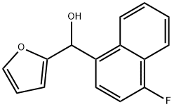 4-FLUORO-1-NAPHTHYL-(2-FURYL)METHANOL Struktur