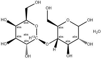 4-O-BETA-D-[1-13C]GALACTOPYRANOSYL-D-GLUCOSE Struktur