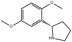 (S)-2-(2,5-DIMETHOXYPHENYL)PYRROLIDINE Struktur