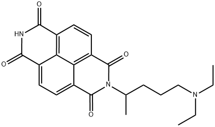 2-[4-(DIETHYLAMINO)-1-METHYLBUTYL]BENZO[LMN]-3,8-PHENANTHROLINE-1,3,6,8(2H,7H)-TETRONE Struktur